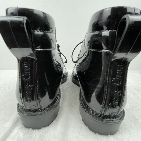 Circus by Sam Edelman Knox Women's Moto Combat Boots‎ Black Patent Leather Sz 8 - Picture 7 of 16